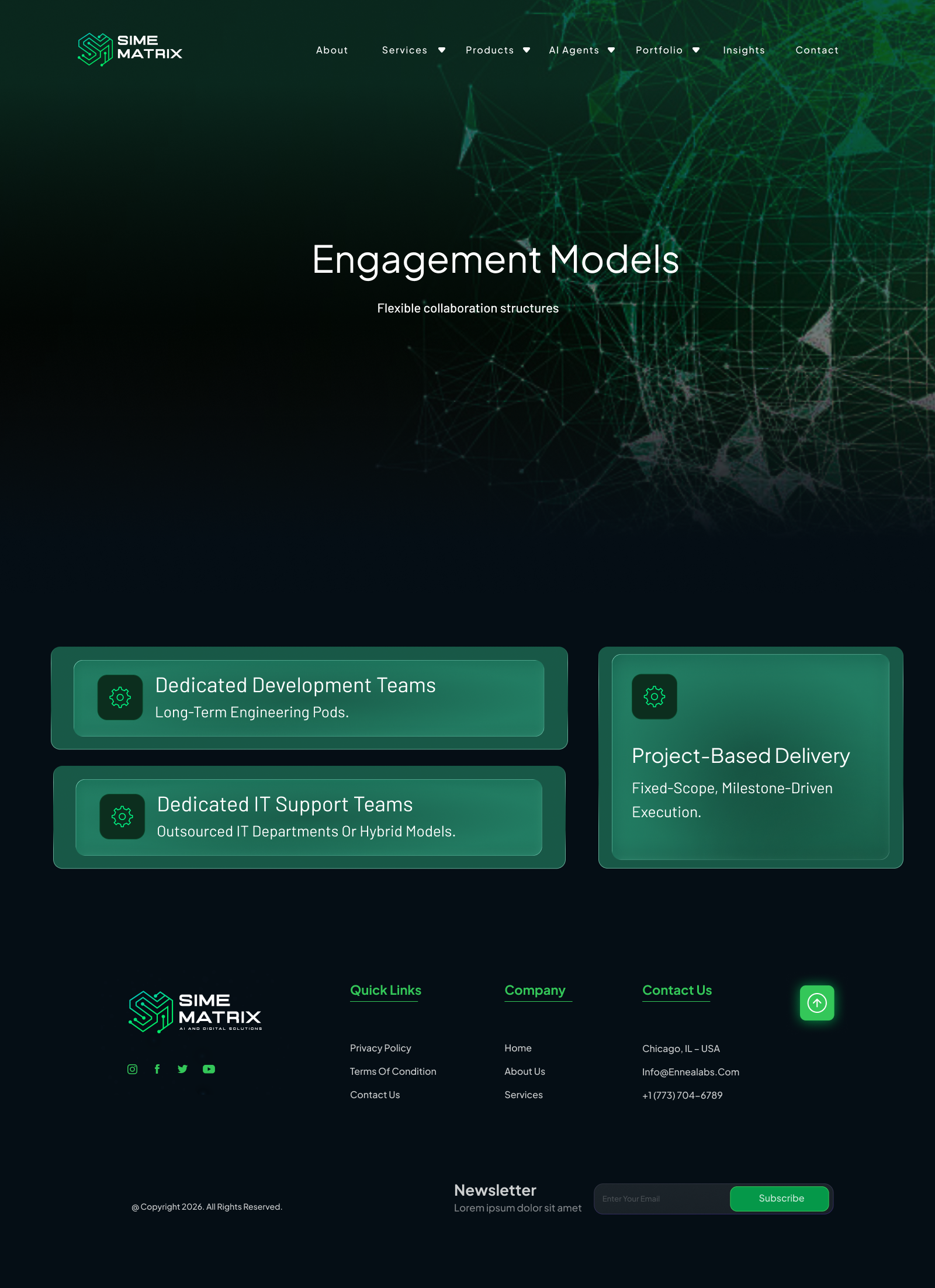 SIME Matrix engagement models